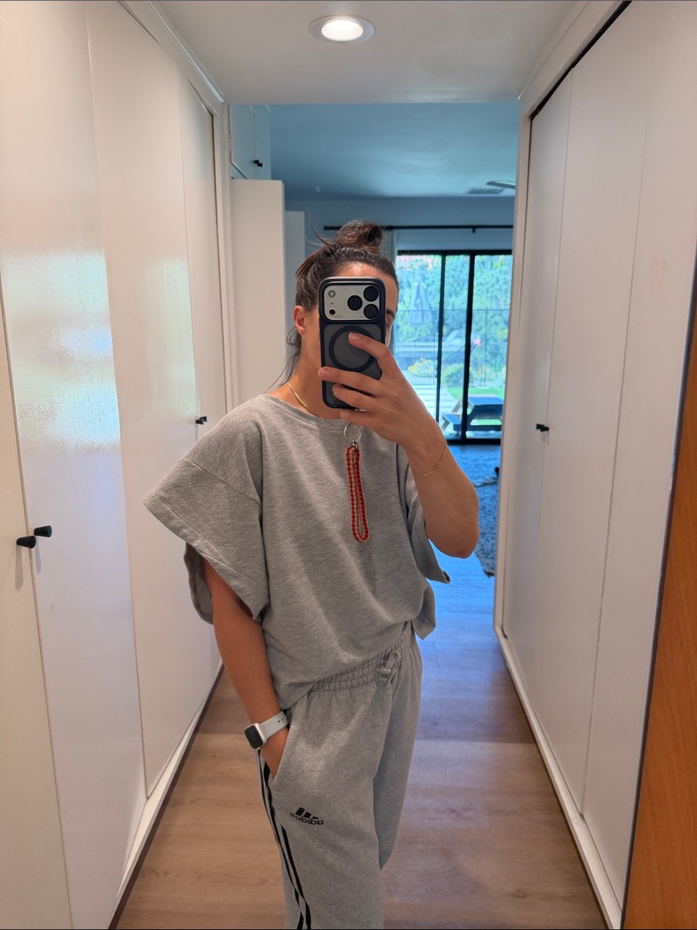 Pharaoh Gray Terry Short Sleeve top
